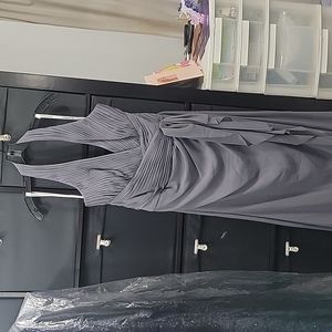Beautiful formal Chiffon Pewter dress